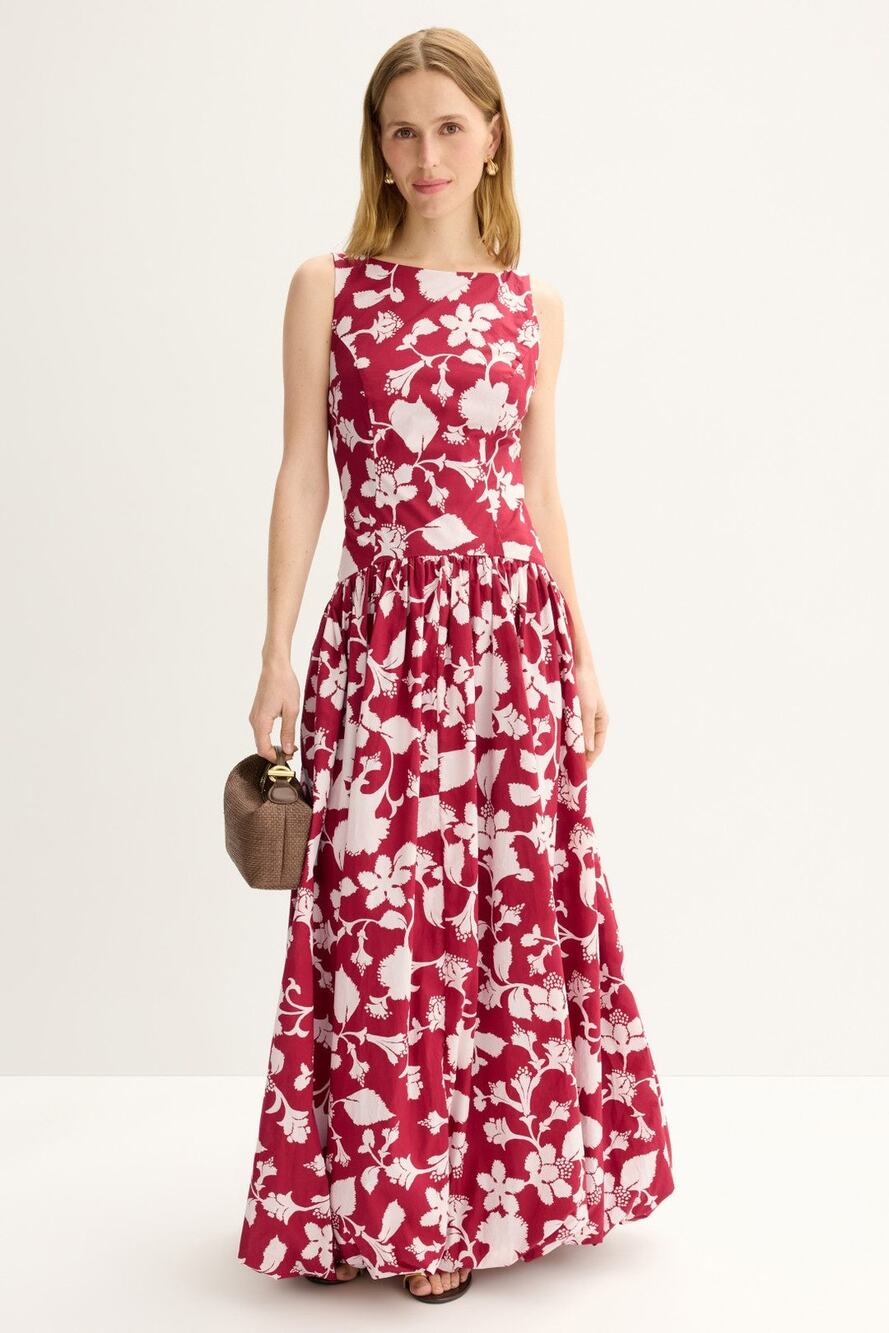 Jewel x Badgley Mischka Hayden Floral Drop Waist Maxi Dress - US Size 4